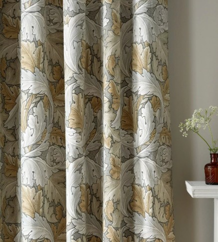 William Morris At Home ACANTHUS FLINT Blackout Curtains 66" x 54" - Image 3