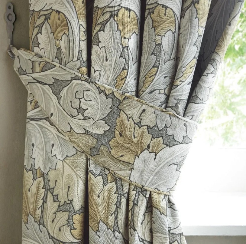 William Morris At Home ACANTHUS FLINT Blackout Curtains 66" x 54" - Image 6