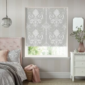 Laura Ashley Josette Steel Blackout Thermal Roller Blind - 120cm