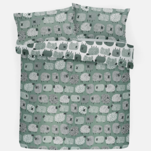 Alternative view of Modern Sheep Duvet Set - Duckegg