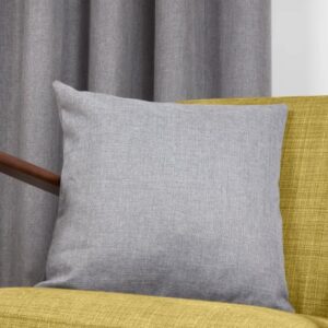 Luna Textured Plain Cushion 18"x18" - Pewter