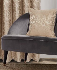 Buckingham Jacquard Damask Cushion 18"x18" - Natural