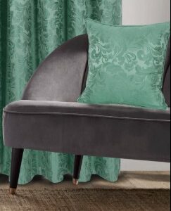 Buckingham Jacquard Damask Cushion 18"x18" - Green