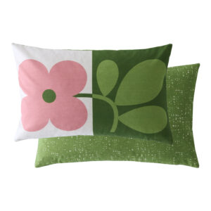 Orla Kiely Floret Cushion - Bubblegum Basil