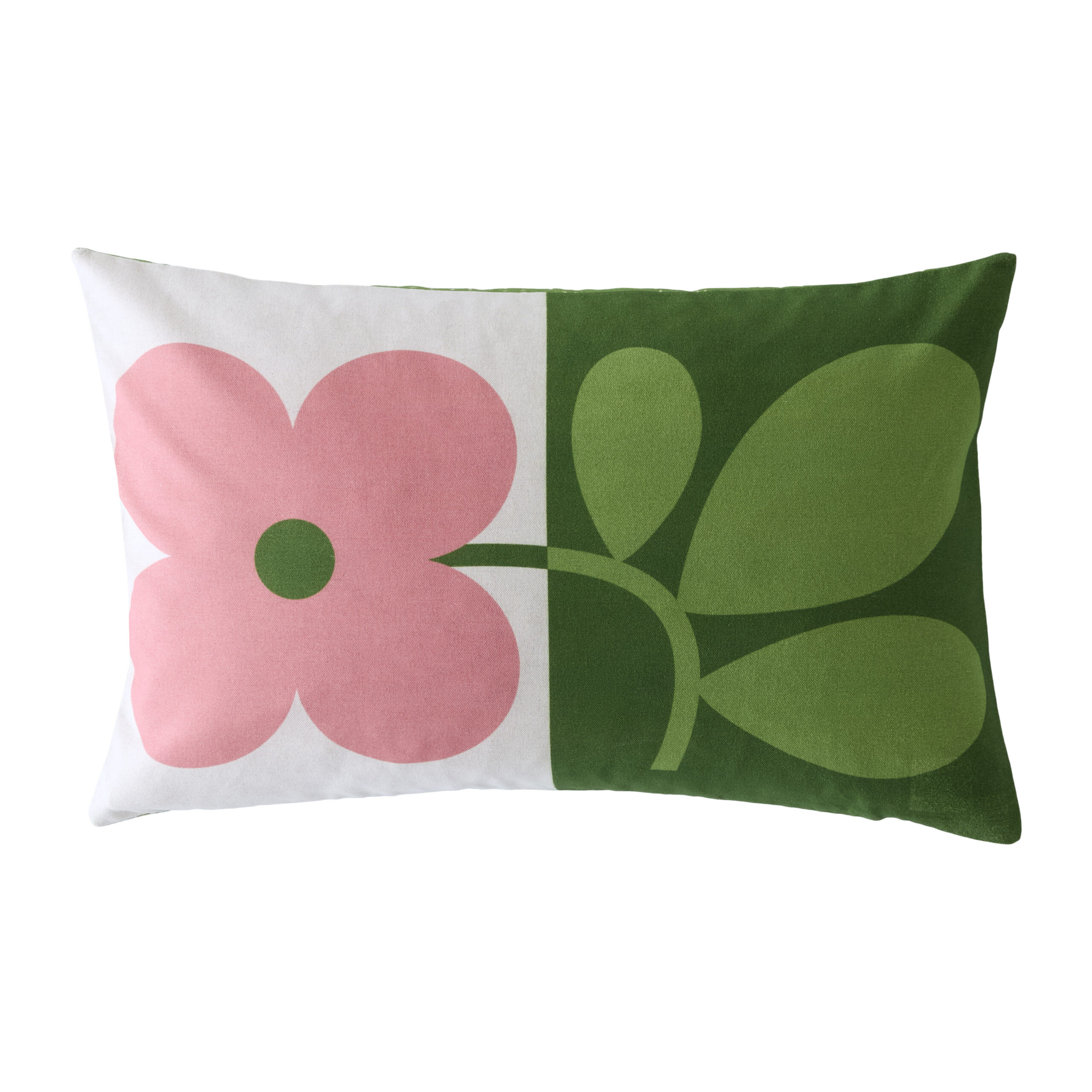 Orla Kiely Floret Cushion - Bubblegum Basil - Image 3