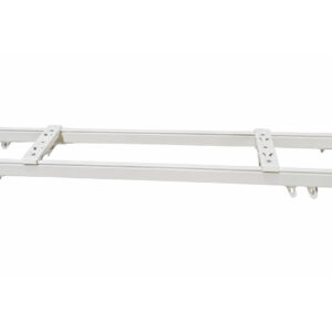 Double Fineline Curtain Track White