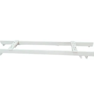Double Fineline Curtain Track White