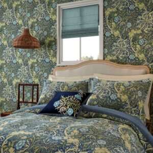 Alternative view of William Morris & Co Seaweed Duvet Cover Bedding Set in Colbalt & Thyme
