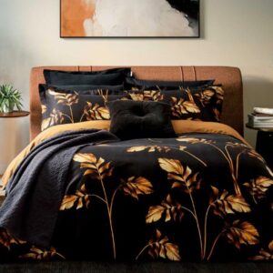 Ted Baker Gilded Floral Duvet Cover Set - Black
