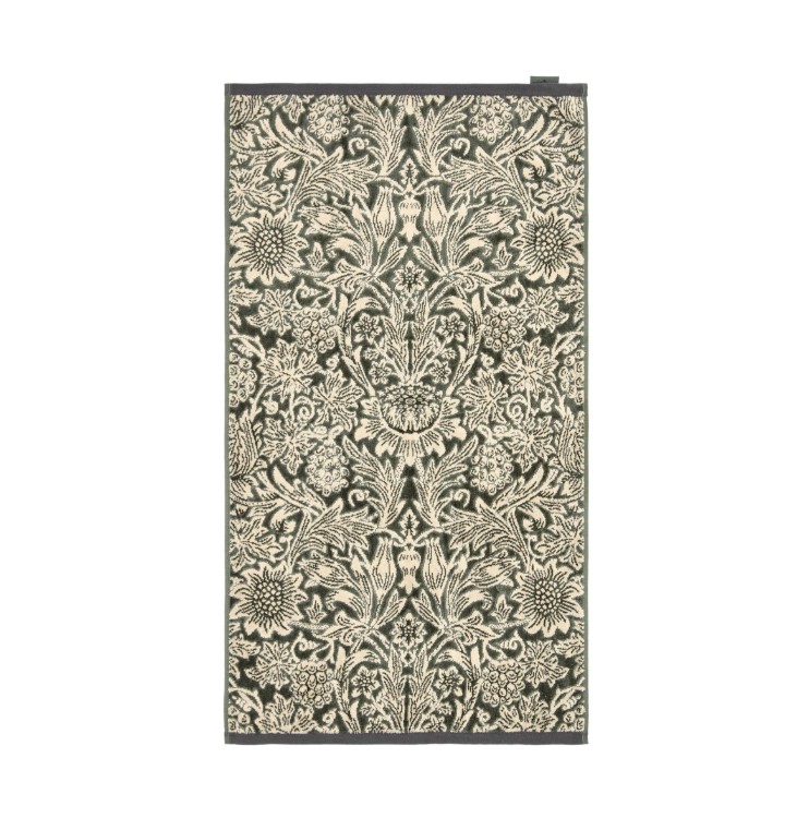 William Morris & Co Sunflower Towels in Green - Image 2