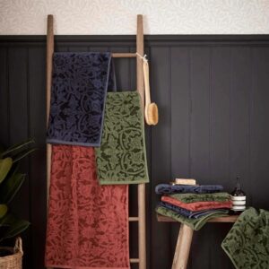 Alternative view of William Morris & Co St James Towels in Blue