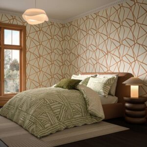 Harlequin Crater Duvet Set - Jade