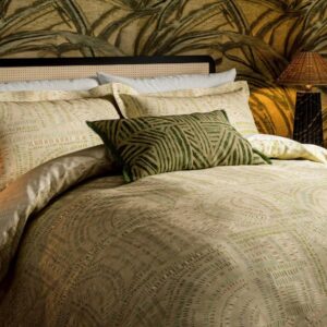 Alternative view of Harlequin Frescoes Duvet Set - Sandstone & Olivine