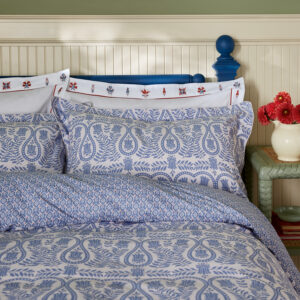 Alternative view of Joules Wandering Indienne 100% Cotton Duvet Cover Set Including Pillowcase - Blue