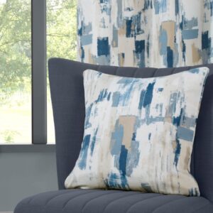 Bambi Contemporary Abstract Cushions 18"x18" - Cobalt