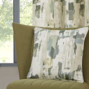 Bambi Contemporary Abstract Cushions 18"x18" - Fennel