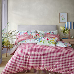 Alternative view of Bluebellgray Flora 100% Cotton Duvet Cover Set - Cerise