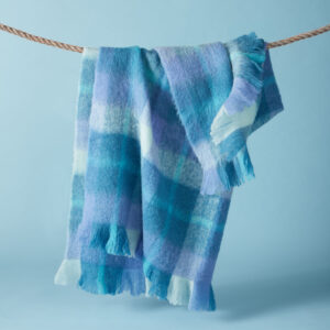 Alternative view of Bluebellgray Highland Check Throw 130x170cm - Sea Blue