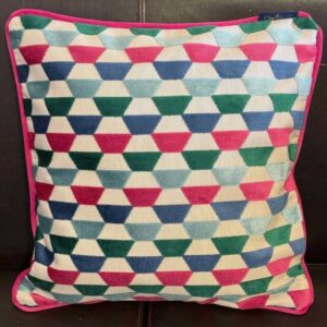 SOPHIE ROBINSON Honeycomb Cobalt Piped Scatter Cushion 43 x 43cm