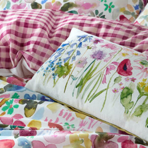 Bluebellgray Isolation Garden Microfibre Filled 100% Cotton Cushion 30 x 50cm - Multi