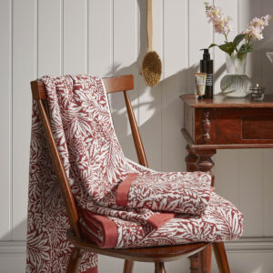 Alternative view of William Morris At Home Larkspur 100% Cotton Towels - Brick