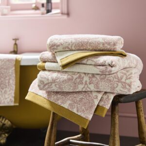 Alternative view of William Morris At Home Strawberry Thief 100% Cotton Towels - Plaster Pink
