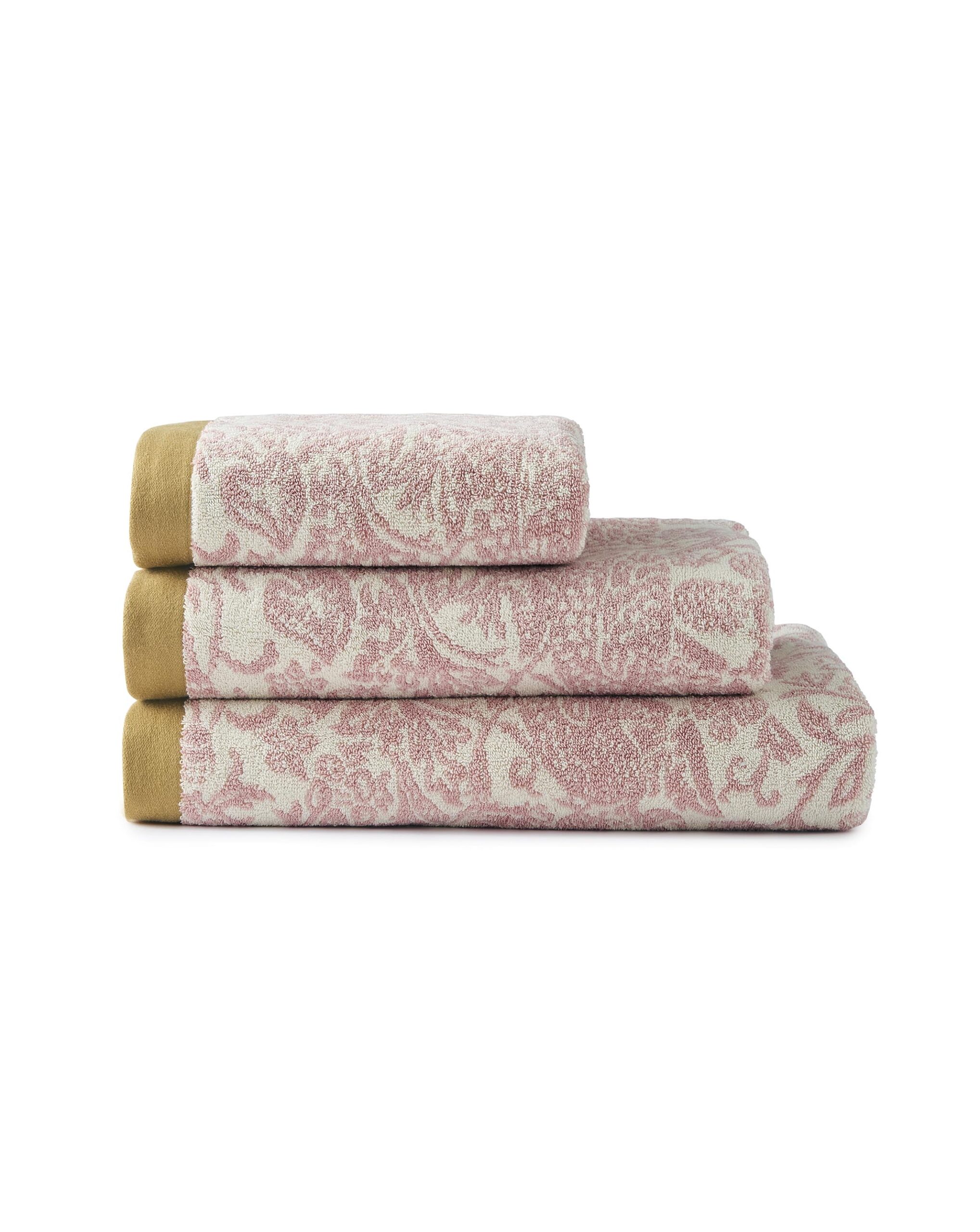 William Morris At Home Strawberry Thief 100% Cotton Towels - Plaster Pink - Image 4