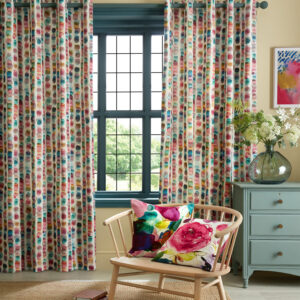 Bluebellgray Tobermory Lined Eyelet Curtains - Multi