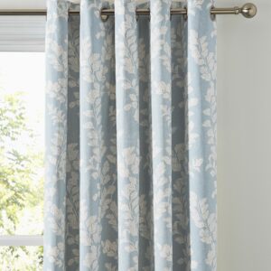 Alternative view of Laura Ashley Waxham Lined Eyelet Curtains In Seaspray - Half Price Sale