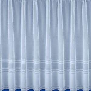 Alternative view of Hudson Pre Cut Lace Net Curtain Panel - White