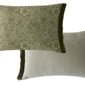 Alternative view of William Morris At Home Marigold Microfibre Filled Cushion 40 x 60cm - Olive
