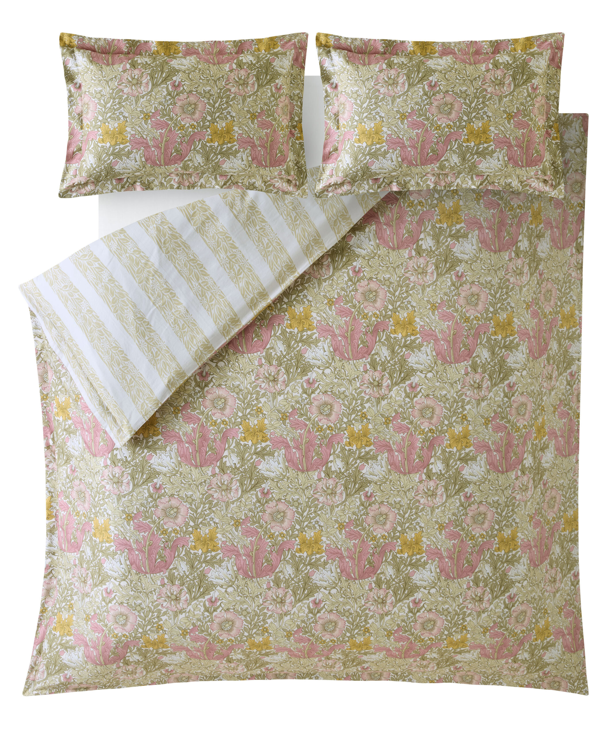 William Morris At Home Compton 100% Cotton Sateen Duvet Cover Set - Summer - Image 6