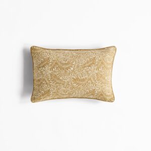 William Morris At Home Larkspur Filled Cushion 40 x 60cm - Hessian Natural