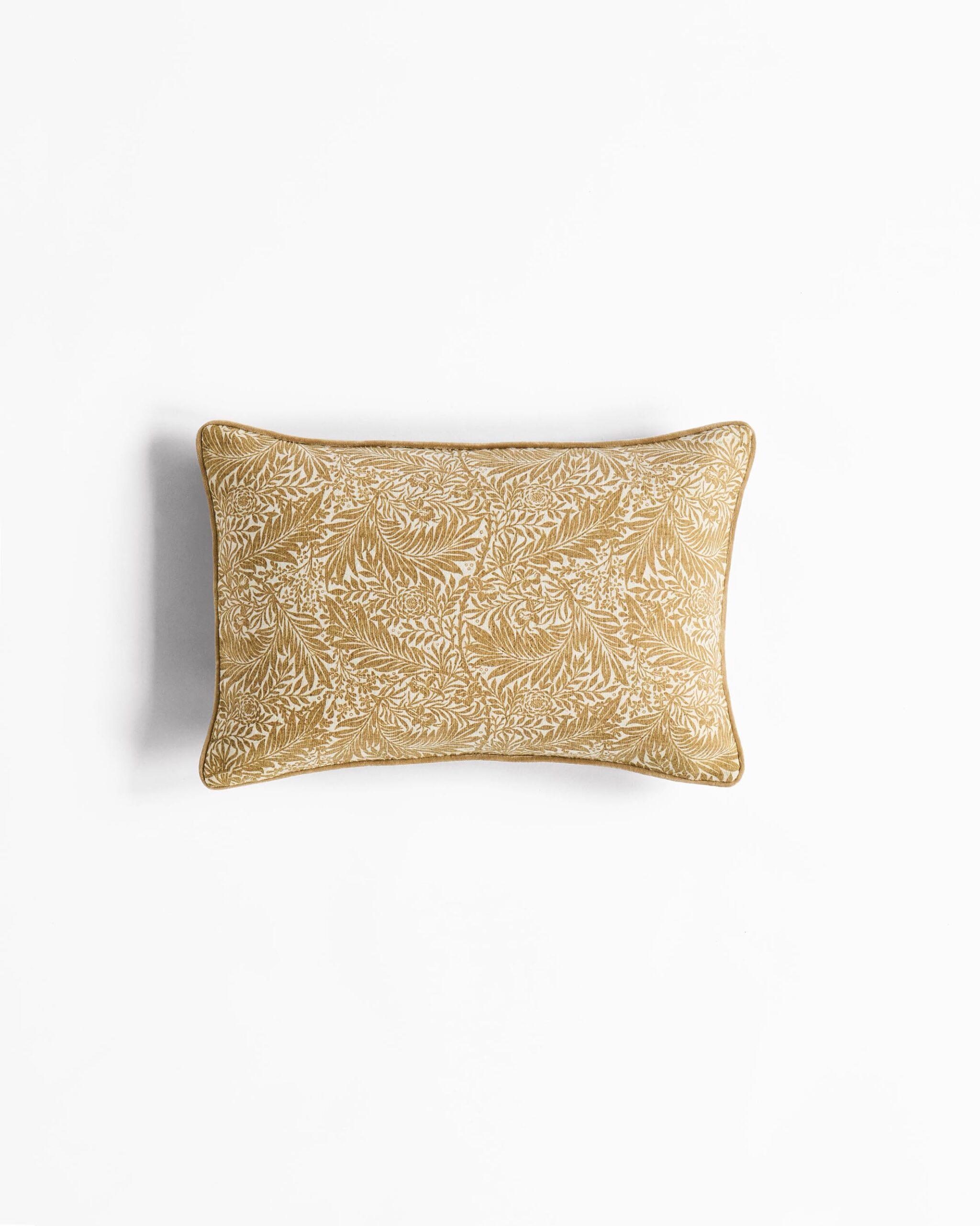 William Morris At Home Larkspur Filled Cushion 40 x 60cm - Hessian Natural