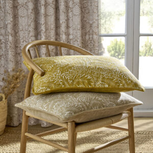 William Morris At Home Larkspur Filled Cushion 40 x 60cm - Turmeric