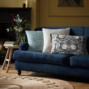 William Morris At Home Pimpernel Microfibre Filled Cushion 40 x 60cm - Ink