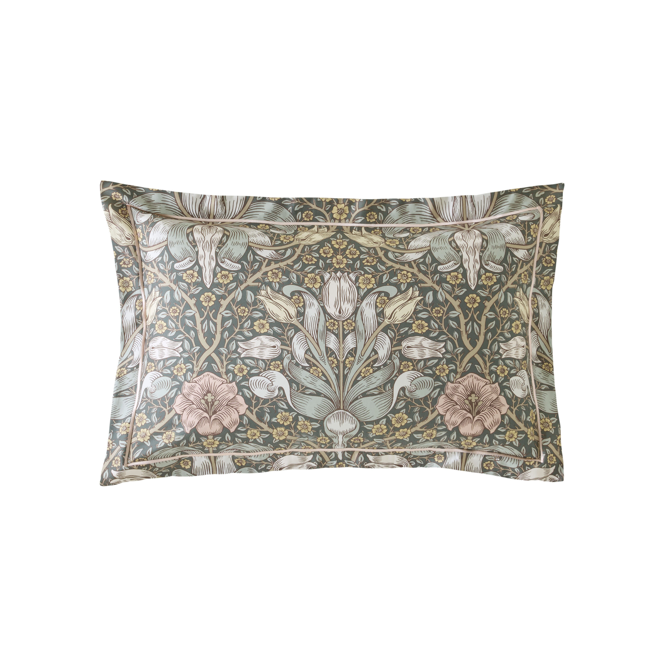 William Morris At Home Spring Thicket 100% Cotton Sateen Duvet Cover Set - Mineral - Image 8