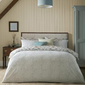 Alternative view of William Morris At Home Strawberry Thief 100% Cotton Sateen Duvet Cover Set - Hessian
