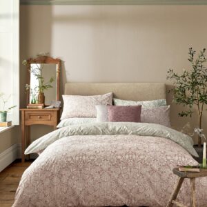 William Morris At Home Sunflower 100% Cotton Duvet Cover Set - Clay
