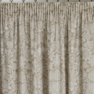 Alternative view of William Morris At Home Sunflower Blackout Pencil Pleat Curtains -Hessian Natural