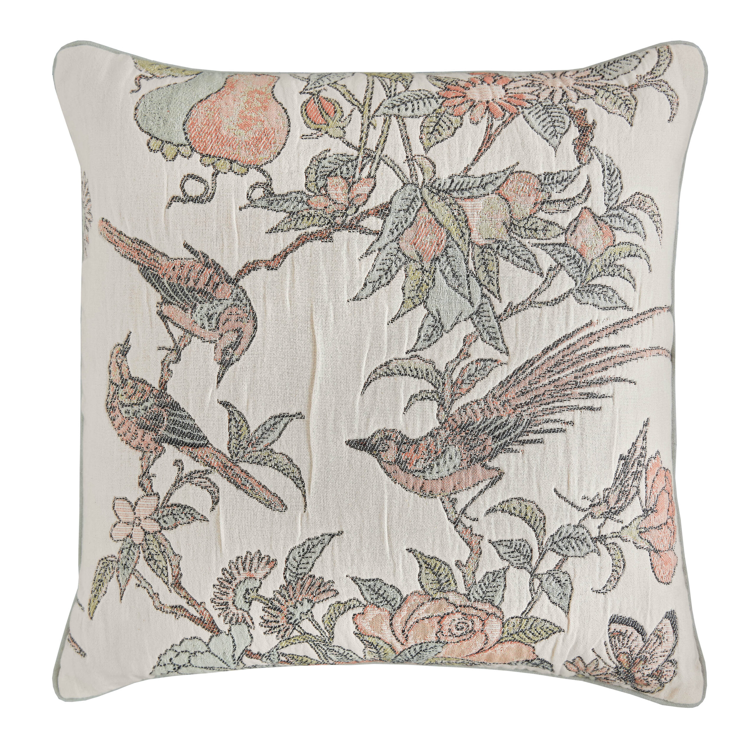 Historic Royal Palaces Hampton Jaquard Microfibre Filled Cushion 45 x 45cm -Multi - Image 4