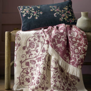 Historic Royal Palaces Royal Court Embroidery Microfibre Cushion 30x50cm - Multi