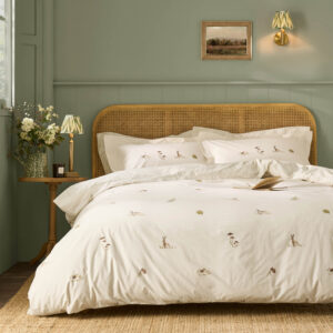 Sophie Allport Autumn Foraging 100% Cotton 200 Thread Count Duvet Cover Set – Off White/Natural