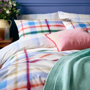 Alternative view of Bluebellgray Edinburgh Plaid 100% Cotton Duvet Cover Set - Piper Multi