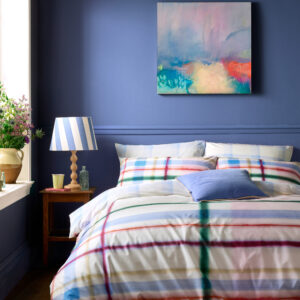 Bluebellgray Edinburgh Plaid 100% Cotton Duvet Cover Set - Piper Multi