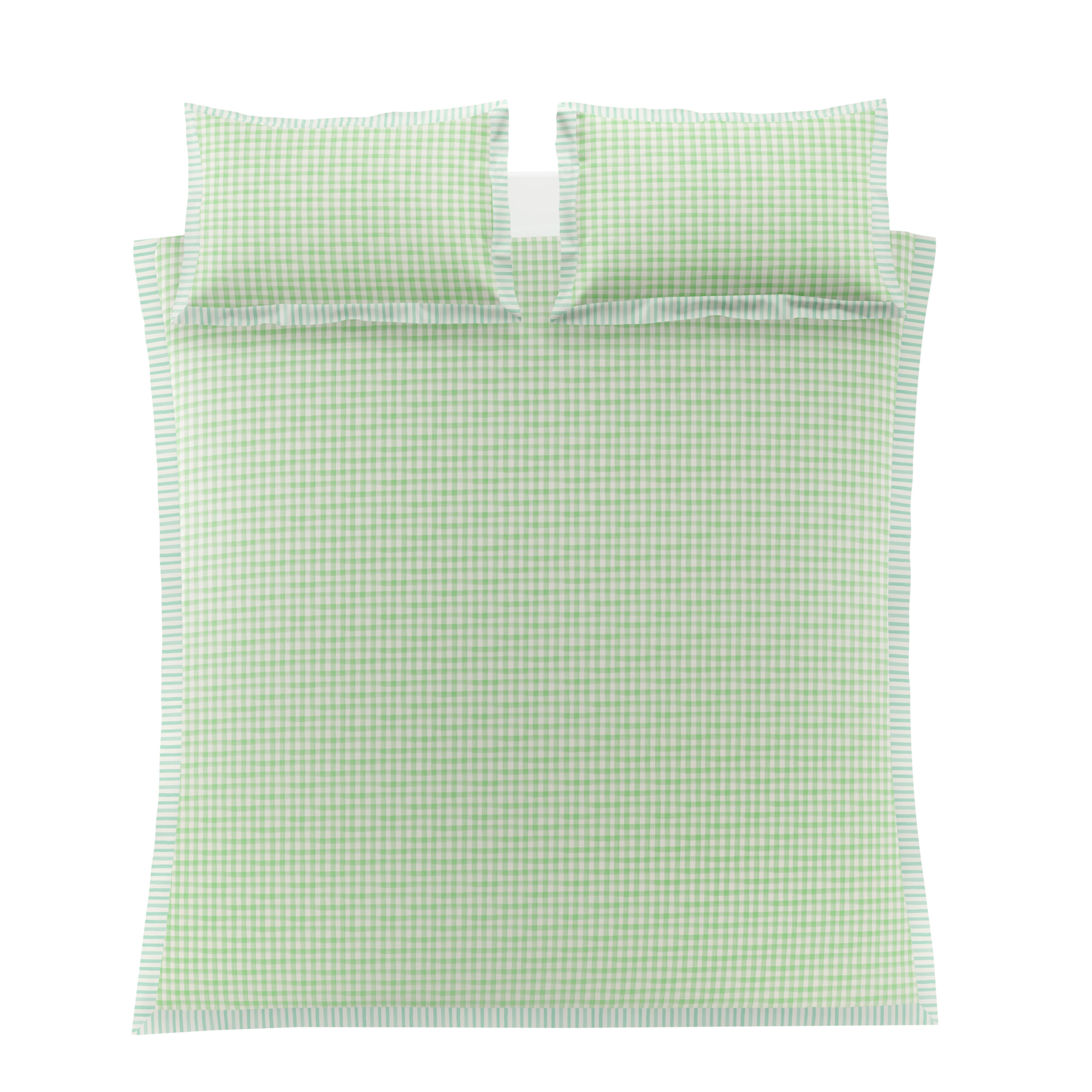 Bluebellgray Sunday Stripe 100% Cotton Duvet Cover Set - Botanical Green - Image 5