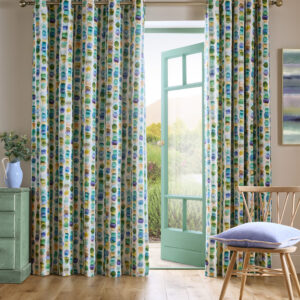 Alternative view of Bluebellgray Tobermory Lined Eyelet Curtains - Ocean