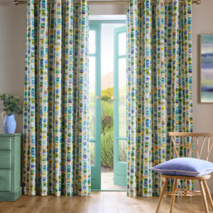 Bluebellgray Tobermory Lined Eyelet Curtains - Ocean